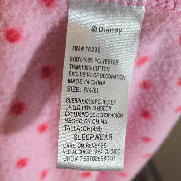 Disney Pink and Red Polka Dot Minnie Mouse Onsie Apparel Size Small - Picture 11 of 12